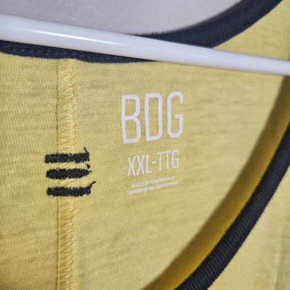 NWOT BDG Supercut Tank Top Sz XXL in Yellow - Picture 5 of 12
